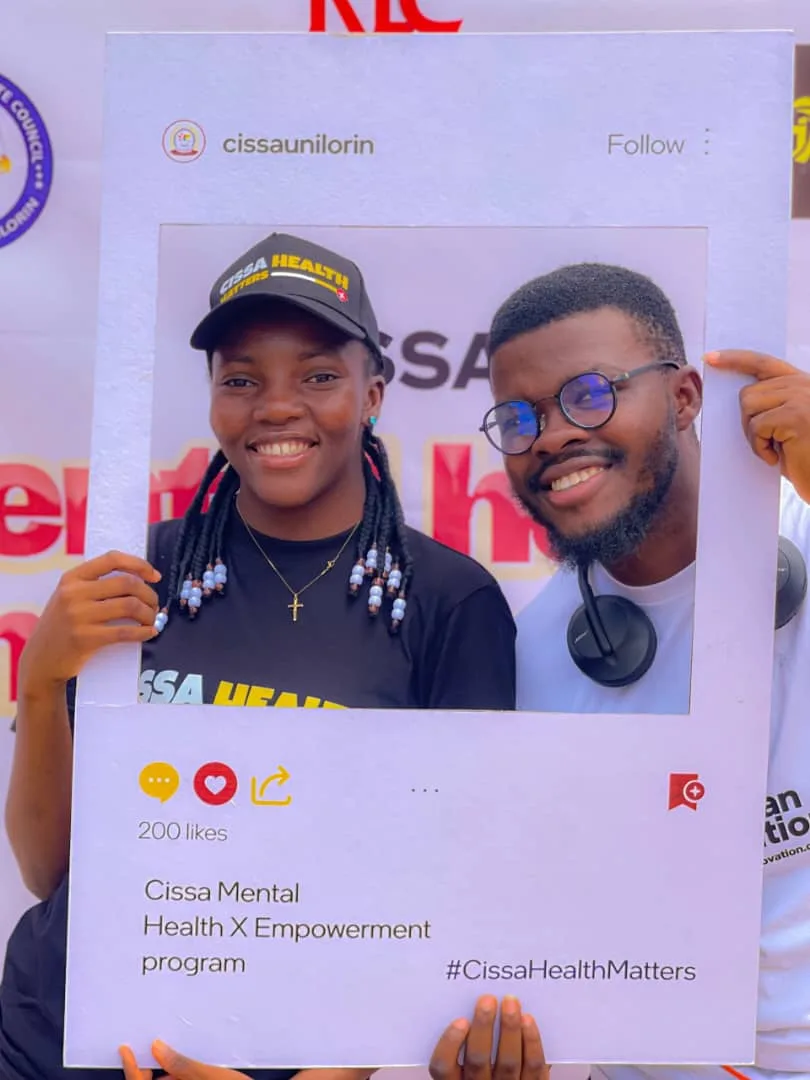 Makkan Innovation's CEO at the CISSA Mental Health x Empowerment programme, University of Ilorin.