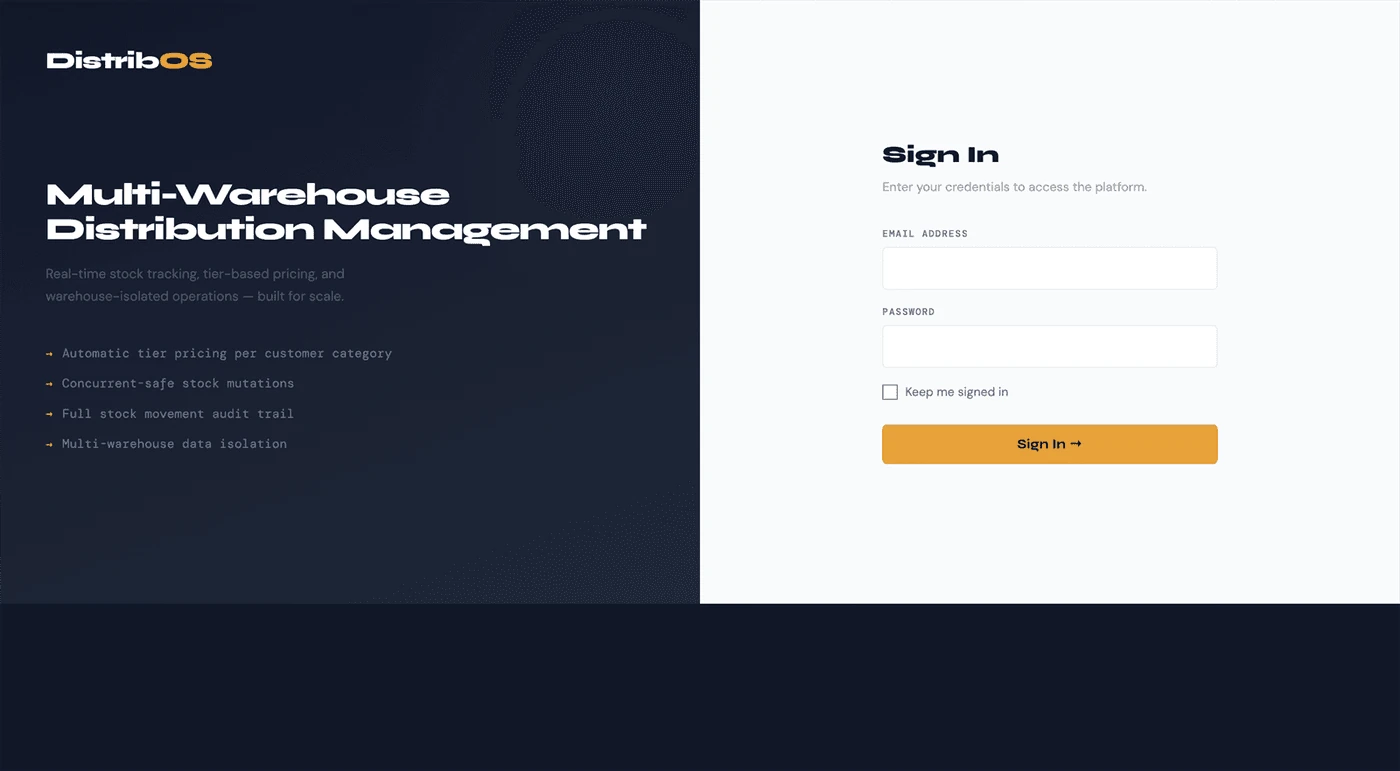 DistribOS screenshot 1