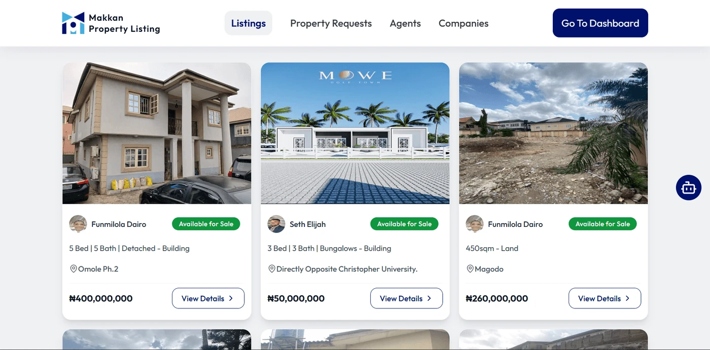 Makkan Property Listing screenshot 1