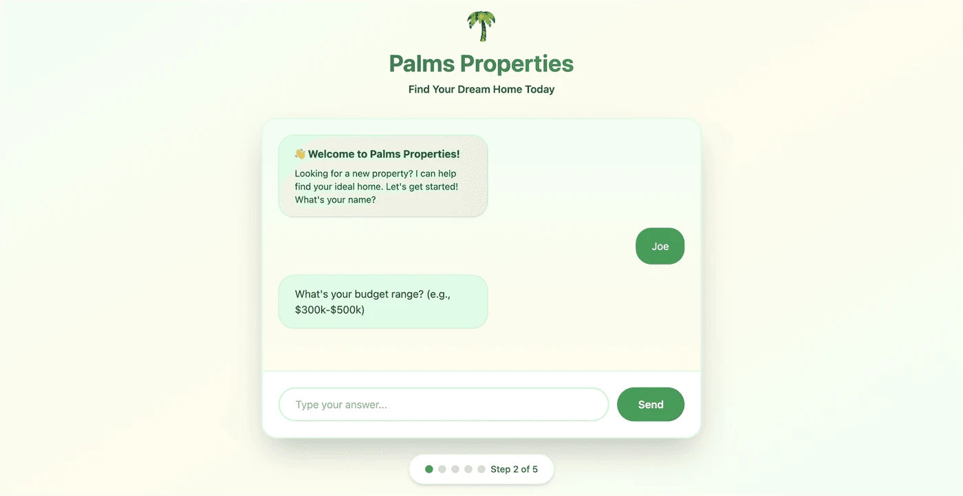Palms Qualification Bot