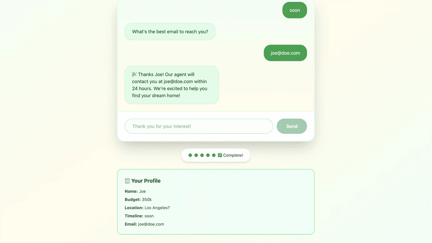 Palms Qualification Bot screenshot 2